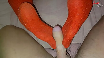 Amateur Couple Explores Their Sock Fetish In Homemade Video