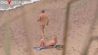 Mature Man And Teen Get Down And Dirty On The Beach