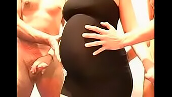 Pregnant German Milf Gets A Cumshot In Group Sex