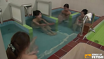 Asian Girls Get Wet And Wild In A Steamy Orgy