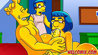 Bart Simpson Se Vuelve Loca Con Una Mamá De Dibujos Animados En Este Vídeo Porno Animado