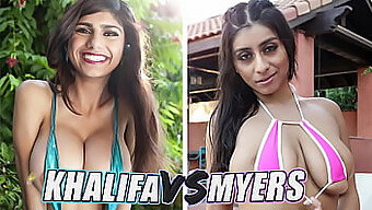 Mia Khalifa Und Violet Myers Gehen Kopf An Kopf In Einem Bangbros Arsch Ab