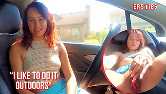 El Coche En Solitario De Serina Juega Con Sus Grandes Tetas Naturales Y Un Vibrador